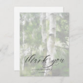 KUNDENBEWUSSTSEIN DANK IHRER KARTE-ASPEN-BAUDESIGN DANKESKARTE (Vorne/Hinten)