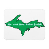 KUNDENBEWUSSTSWERKE ZEIGEN MICHIGANS U.P. MAGNET (Horizontal)