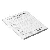 Kundenbindungsbelohnungen für Einzelhandel/Boutiqu Notizblock (angewinkelt)