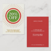 Kundencoupon für den Holiday Store Rabattkarte (Vorne/Hinten)