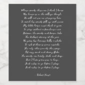 Kundendefiniertes Zitat, Hochzeitswoche, Gedicht Weinetikett (Einzelnes Label)