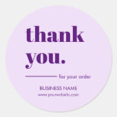 Kundendienst für Berufliche Unternehmen Vielen Dan Runder Aufkleber (Vorderseite)