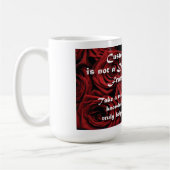 Kundendienst-Geistesverfassung Kaffeetasse (Links)