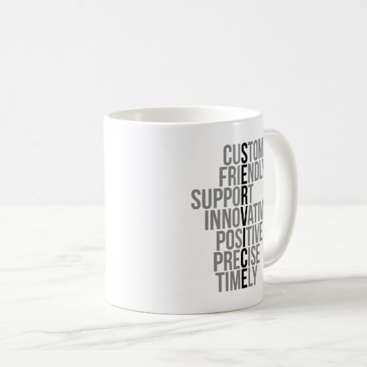 Kundendienstangebote Kaffeetasse (VorderseiteRechts)