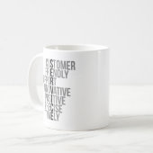 Kundendienstangebote Kaffeetasse (Vorderseite Links)