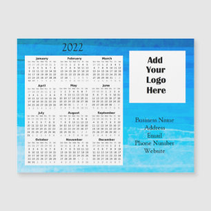 Kundenempfehlung 2022-Kalender für Firmenlogos  Magneteinladung