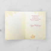 Kundenempfehlung bei Erntedank, Unternehmen Feiertagskarte (Innenseite)