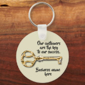 Kundenempfehlung dank antiker Key Business Schlüsselanhänger (Vorderseite)