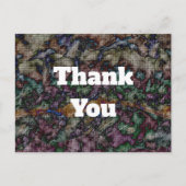 Kundenempfehlung Farbiges Mosaik Vielen Dank Postkarte (Vorderseite)