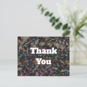 Kundenempfehlung Farbiges Mosaik Vielen Dank Postkarte