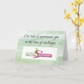 Kundenempfehlung für individuell anpassbare Firmen Karte (Gelbe Blume)