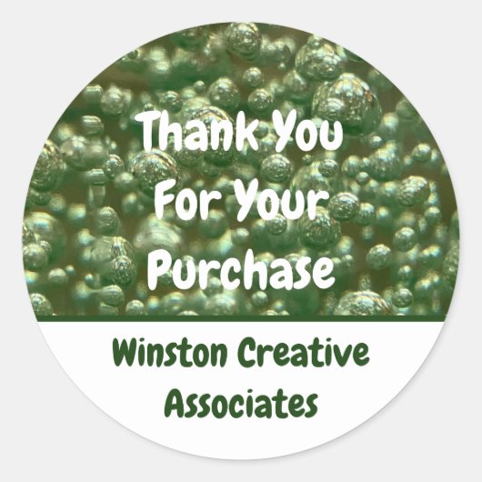 Kundenempfehlung Geschäftsabteilung Vielen Dank Runder Aufkleber (Vorderseite)