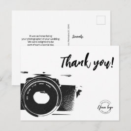 Kundenempfehlung Hochzeitsfotografie Studio Postkarte
