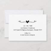 Kundenempfehlung Valentinstag Dankeskarte (Rückseite)