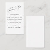 Kundenempfehlung Vielen Dank Gutscheindiskont Visitenkarte (Vorne/Hinten)