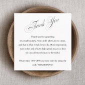 Kundenempfehlung Vielen Dank Gutscheinrabatt B Quadratische Visitenkarte