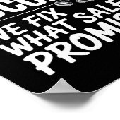 Kundenerfolg - Wir reparieren das, was der Verkauf Poster (Ecke)