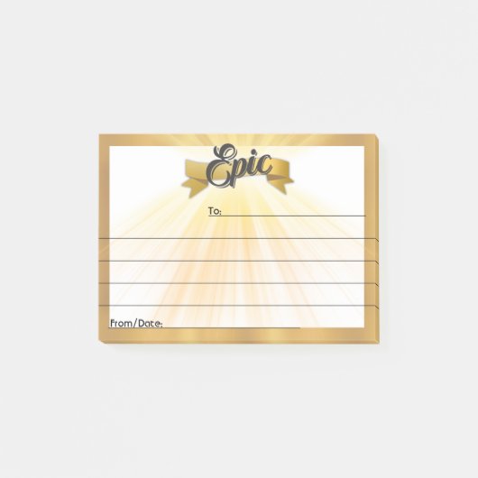 Kundenerkennungskudos für Mitarbeiter Post-it Klebezettel (Vorderseite)