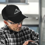 Kundenfirma Name Zuhause Construction Bestickte Baseballkappe<br><div class="desc">Sonderanfertigung Firmenname Stickerei Detail,  mit bestickter moderner Silhouette Haus-Grafik,  bestehend aus einem Hammer und zwei Nägel.</div>