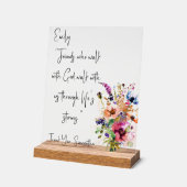 Kundenfreundlichkeit Acrylschild (Winkel)