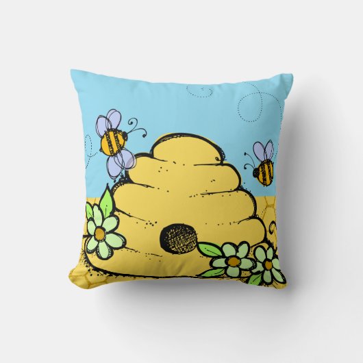 Kundengebundene Bienen und Kissen (Vorderseite)