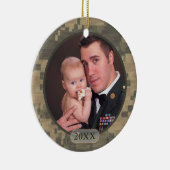 Kundengebundene datierte MilitärFoto-Front und Keramikornament (Rechts)
