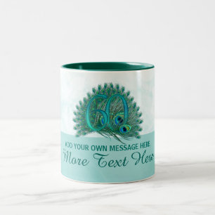 Kundengebundene elegante 60. Text-Tasse des Zweifarbige Tasse