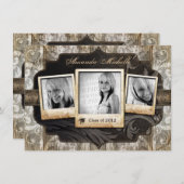 Kundengebundene Foto-Abschluss-Mitteilung laden Einladung (Vorne/Hinten)