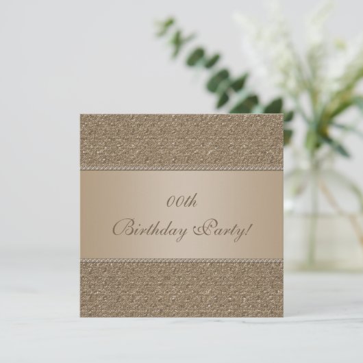 Kundengebundene Geburtstags-Party Einladungen (Stehend Vorderseite)