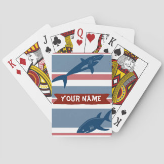 Kundengebundene Haifisch-Spielkarten Spielkarten