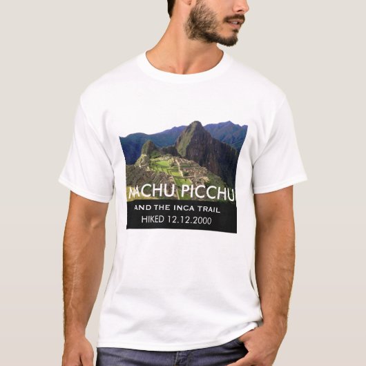 Kundengebundene Inka-Spur Machu Picchu Gedenk T-Shirt (Vorderseite)