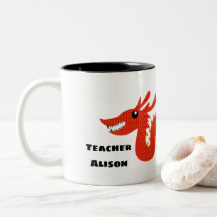 Kundengebundene Lehrer-Tasse mit chinesischem Zweifarbige Tasse