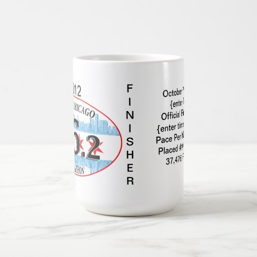 Kundengebundene - Marathon-Tasse - Stadt von Kaffeetasse (Mittel)