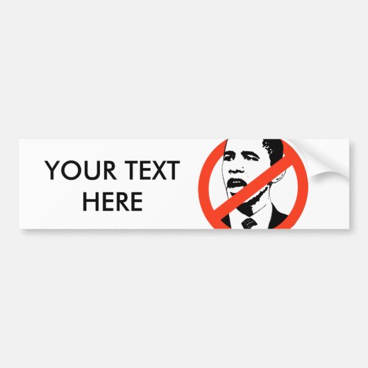 KUNDENGEBUNDENE OBAMA-SLOGANS AUTOAUFKLEBER (Vorne)