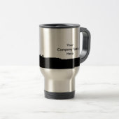 Kundengebundene Ölplattform-Silhouette Reisebecher (VorderseiteRechts)