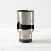 Kundengebundene Ölplattform-Silhouette Reisebecher (Mittel)