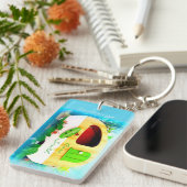 Kundengebundene Retro Camper-Casa Thunder_Cove Schlüsselanhänger (Vorderseite rechts)