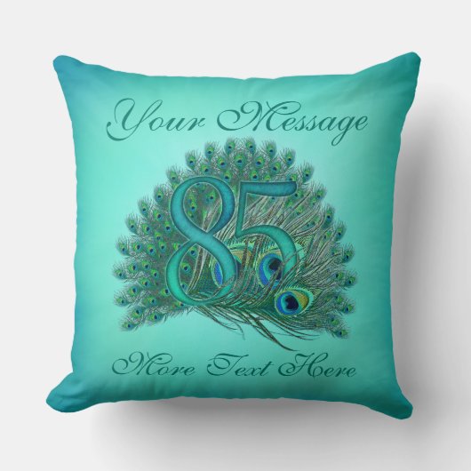 Kundengebundene Text elegante 85. Kissen (Vorderseite)