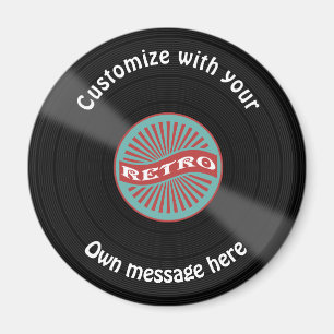 Kundengebundene Vinylaufzeichnung Magnet
