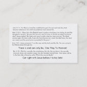 Kundengebundene Visitenkarten Visitenkarte (Rückseite)