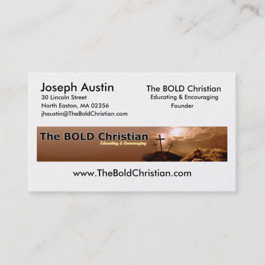 Kundengebundene Visitenkarten Visitenkarte (Vorderseite)