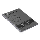 Kundengebundene Wedding Planer-Checkliste Notizblock (Rechte Seite)