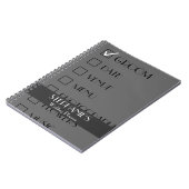 Kundengebundene Wedding Planer-Checkliste Notizblock (Linke Seite)