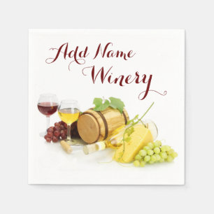 Kundengebundene Wein-Themenorientierte Serviette