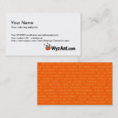 Kundengebundene WyzAnt Visitenkarten Visitenkarte (Vorne/Hinten)