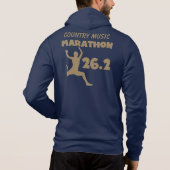 Kundengebundener 26,2 MarathonHoodie Hoodie (Rückseite)