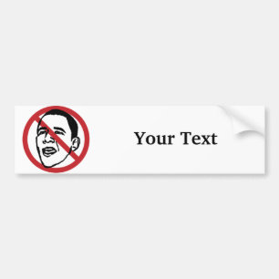 Kundengebundener Antiobama-Autoaufkleber Autoaufkleber