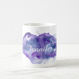 Kundengebundener Aquarell-Name Kaffeetasse