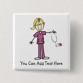 Kundengebundener blonder button (Vorderseite)