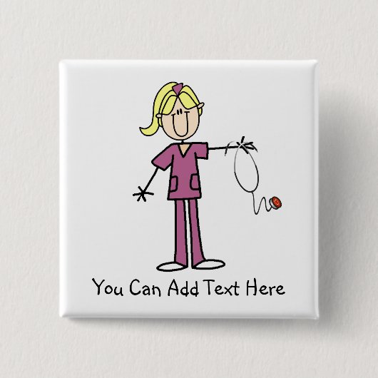 Kundengebundener blonder button (Vorderseite)